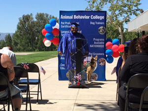Angel Samano, with his dog, Bosco, shares how the Dog Obedience Program changed his life