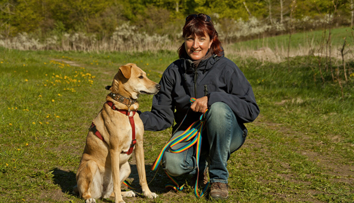 Nina und Frauchen machen Pause