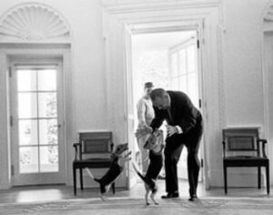 President Lyndon Johnson with Him and Her President Lyndon Johnson Him and Her Beagles
