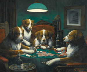 "Poker Game” by Cassius Marcellus Coolidge, 1894