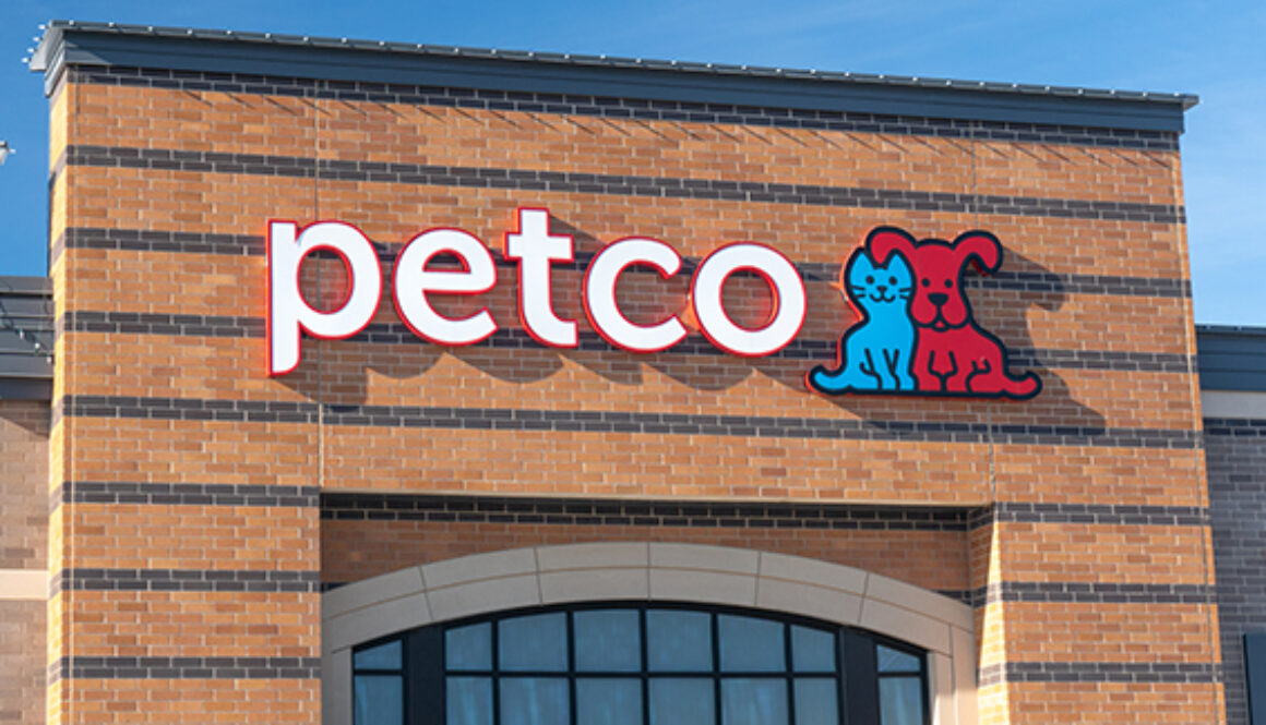 Petco Retail Store Exterior and Trademark Logo