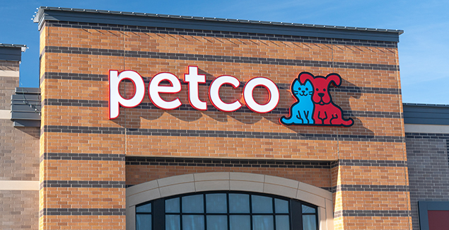 Petco Retail Store Exterior and Trademark Logo
